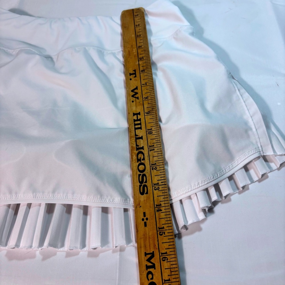 Baleaf Women White Pleated Running Skirt Tennis Skort with Pockets Size Medium - Picture 7 of 7